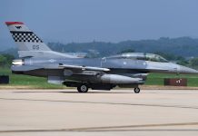 F-16 Fighter Jet: The Sky’s Ultimate Predator A 36th Fighter Squadron F-16, launched for the first time in 186 days after being grounded at Osan Air Base, Republic of Korea, July 9, 2020. (U.S. Air Force photo by Senior Airman Noah Sudolcan)